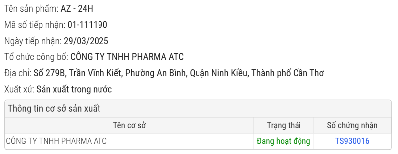 SẢN PHẨM NẤM MEN ĐÃ ĐƯỢC CHỨNG NHẬN ĐỦ TIÊU CHUẨN LƯU HÀNH