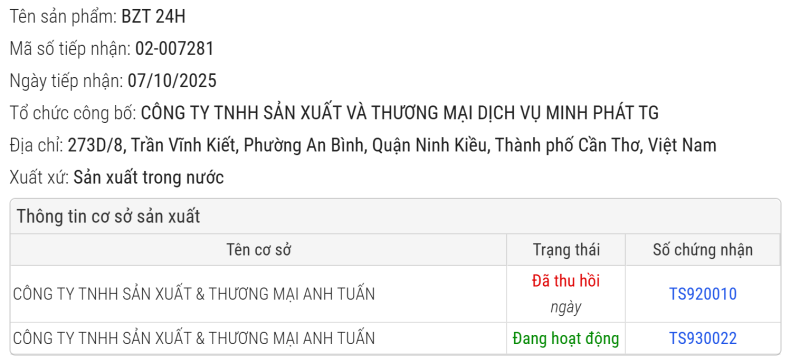 SẢN PHẨM EM GỐC ĐÃ ĐƯỢC CHỨNG NHẬN ĐỦ TIÊU CHUẨN LƯU HÀNH