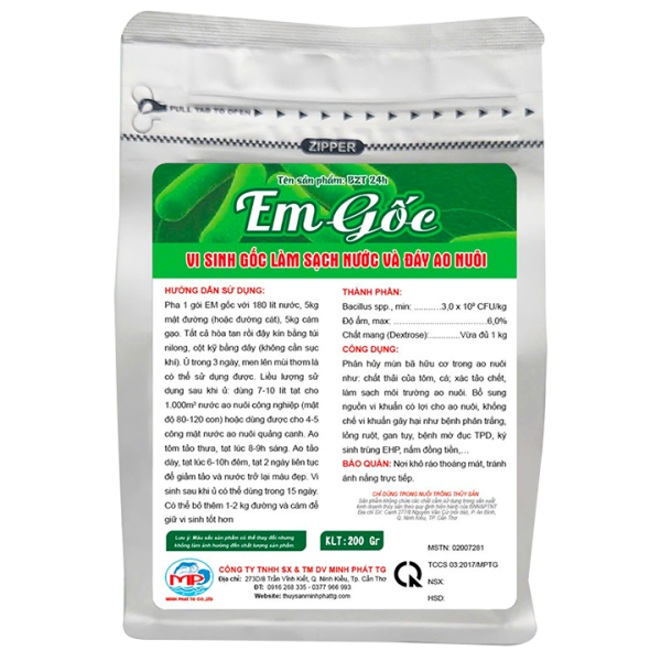 vi sinh làm sạch nước đáy ao nuôi