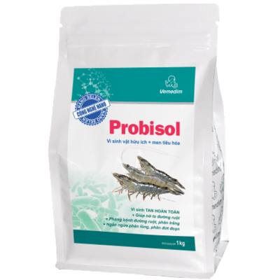 Probisol ổn định đường ruột, ngăn phân trắng cho tôm mùa mưa