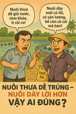 “Nuôi thưa hay nuôi dày?” – Cuộc tranh cãi chưa có hồi kết!