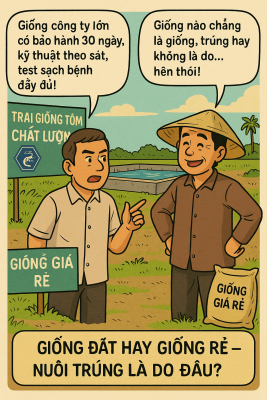 Giống đắt hay rẻ, có quyết định thành công vụ nuôi tôm? Xem tranh luận thực tế giữa hai người nuôi và lời khuyên từ chuyên gia.
